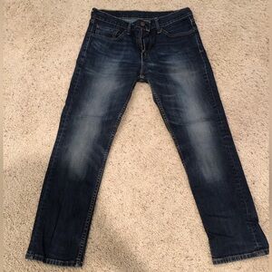 Levi's 511 Slim Fit Dark Wash Straight Jeans Size 32x29 30x28 actual